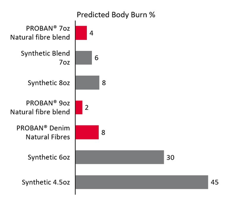 Predicted body burn test - PPE - flame resistant fabric